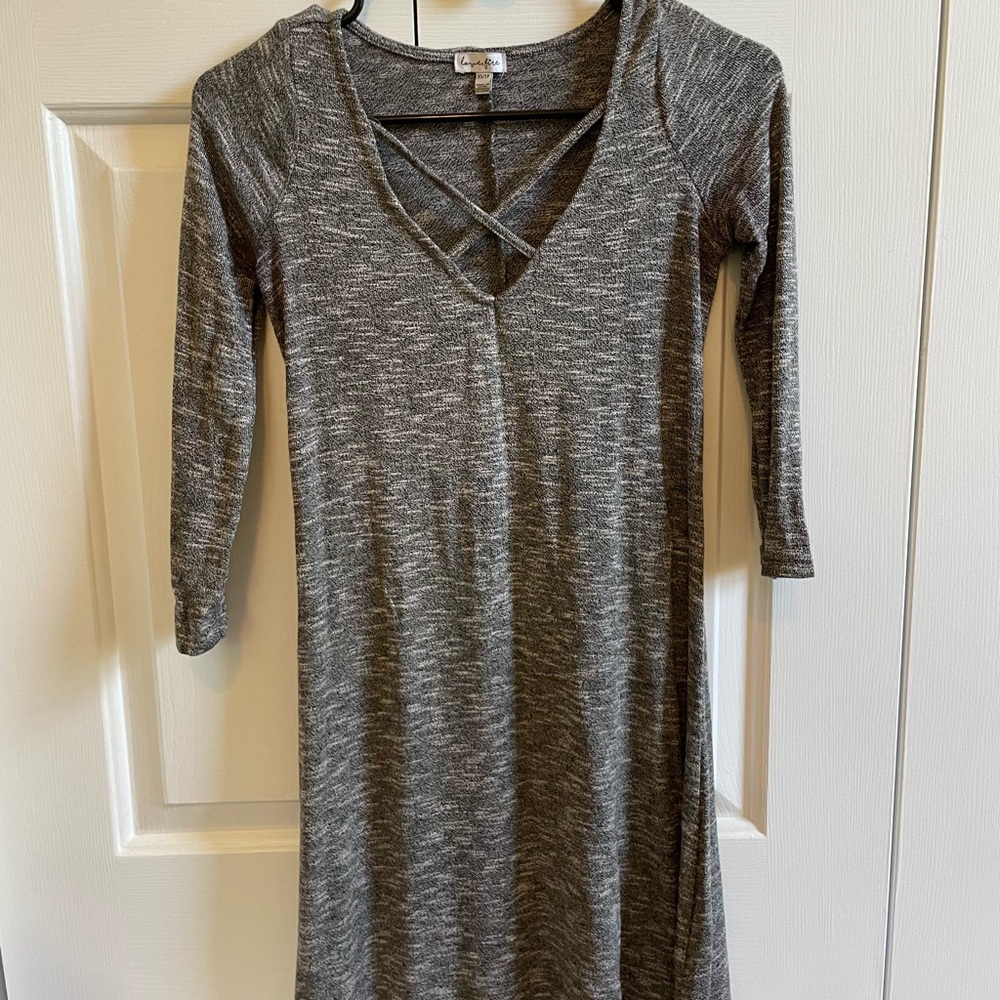 Love, Fire grey sweater dress